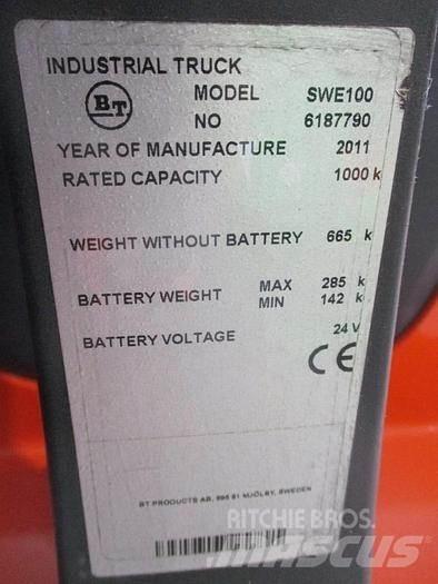 BT SWE 100 Gyalogkíséretű targonca