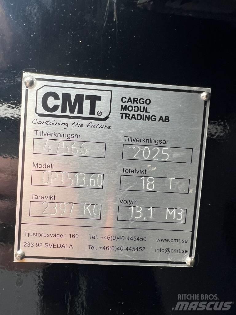 CMT Schaktflak 13m3 Szétszerelhető rakodók