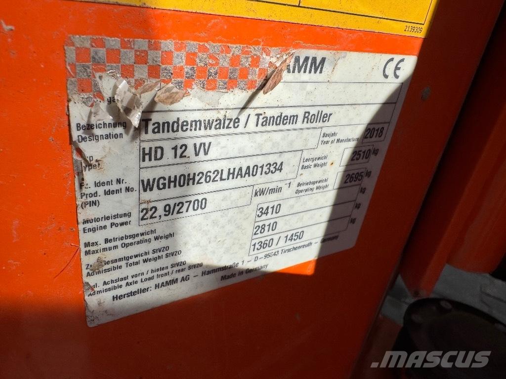 Hamm HD 12 VV Ikerdobos hengerek