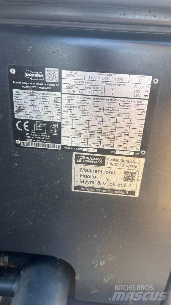 Doosan B20X-7 Elektromos targoncák
