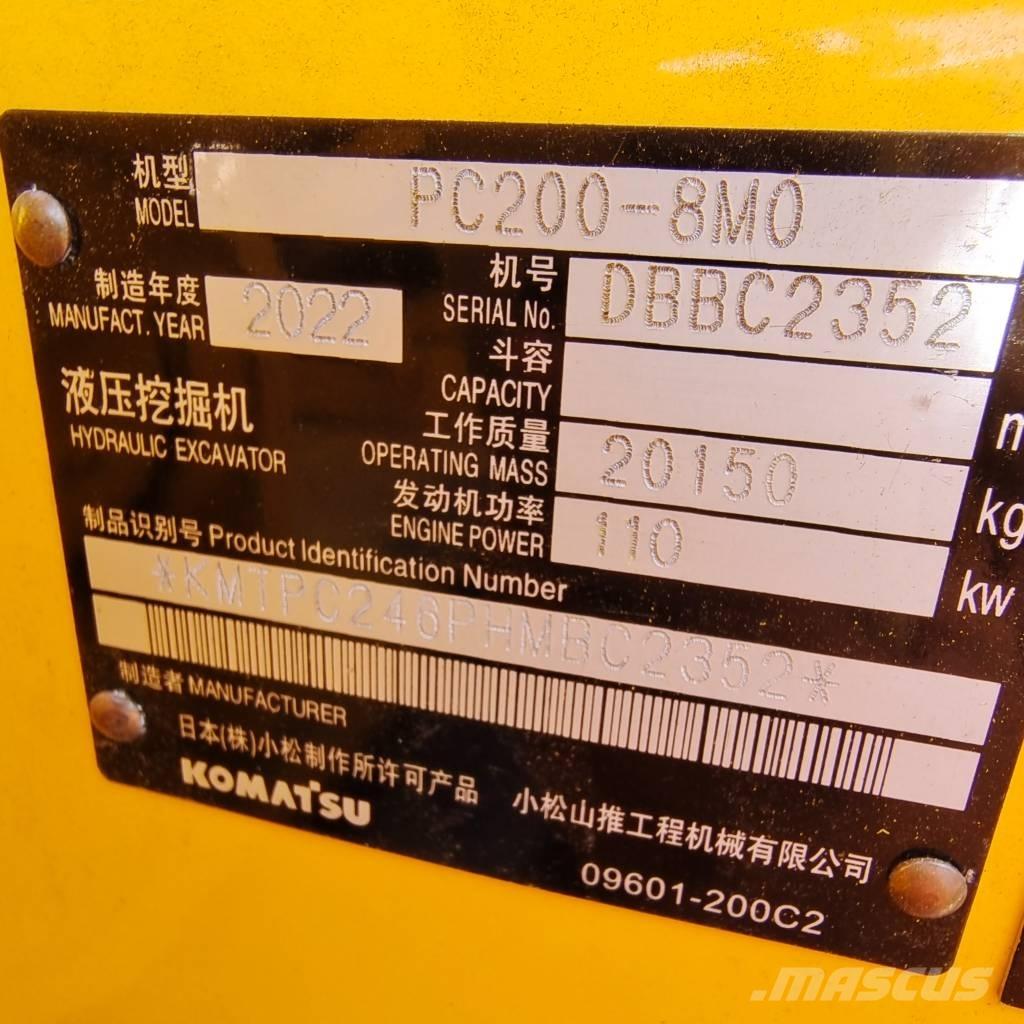 Komatsu PC 200 Lánctalpas kotrók