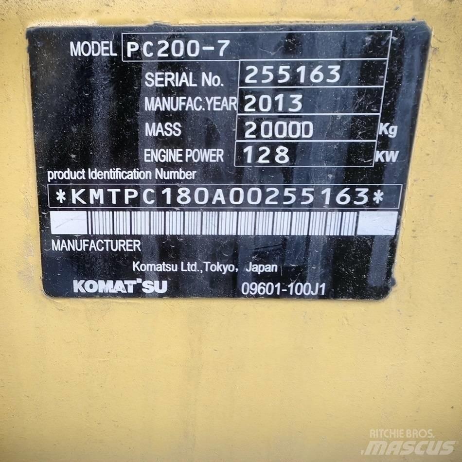 Komatsu pc200-7 Lánctalpas kotrók
