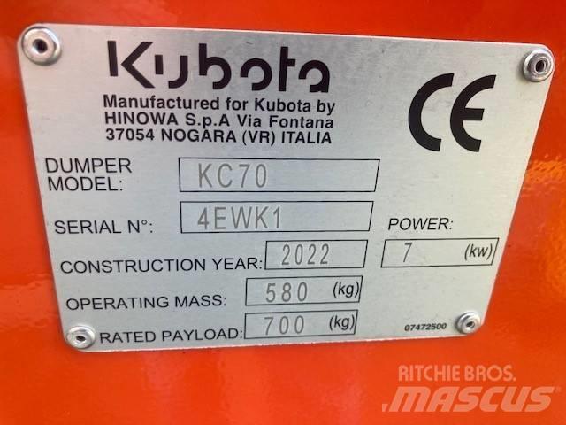 Kubota KC 70 H-4 Mezei dömperek
