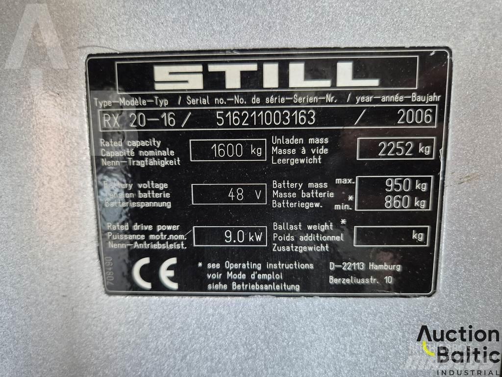 Still RX20-16 Elektromos targoncák