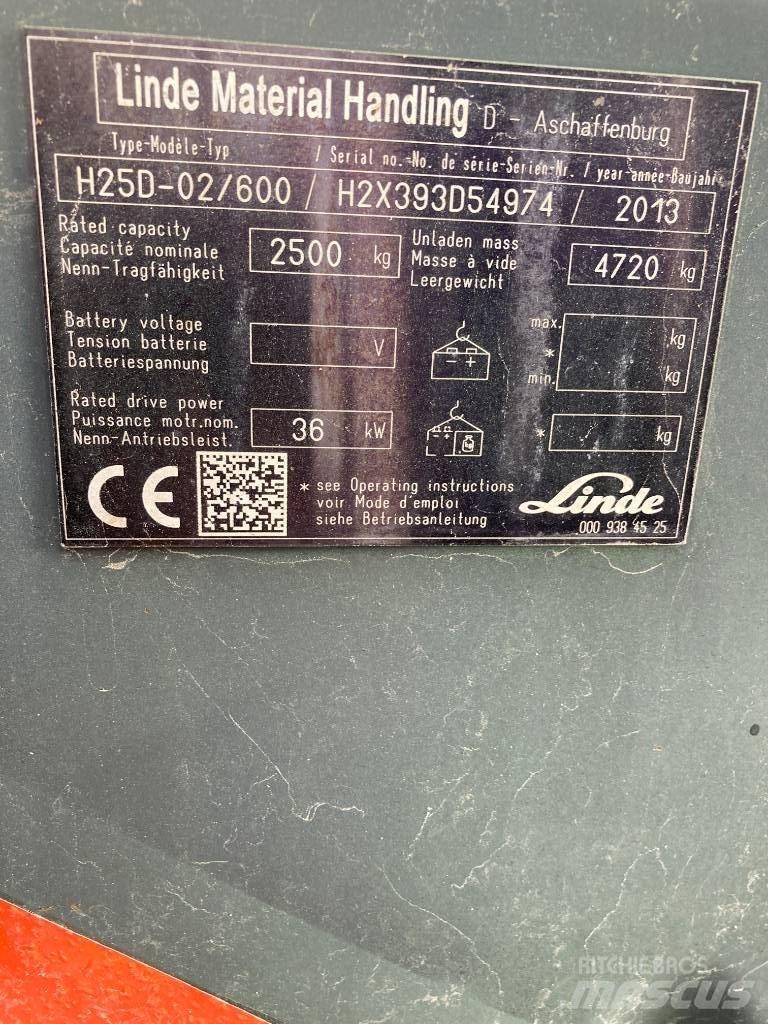 Linde H25D/600/393 Dízel targoncák