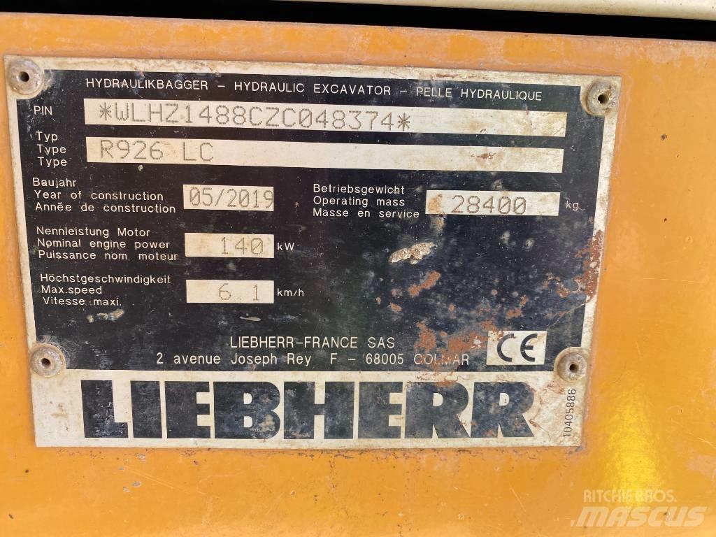 Liebherr R 926 Lánctalpas kotrók