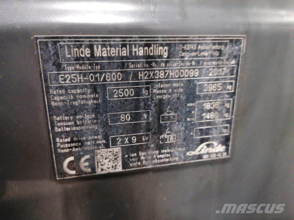 Linde E25H-01/600 Elektromos targoncák