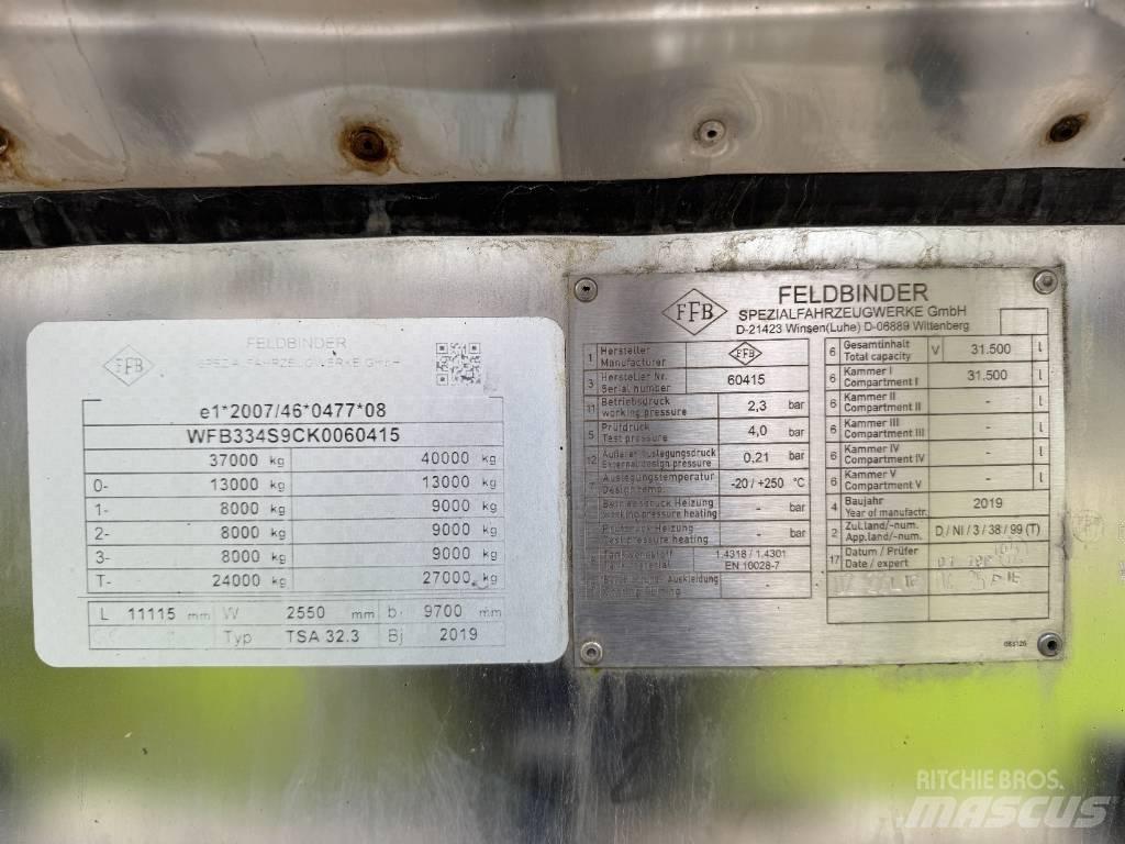 Feldbinder TSA 32.3 Tartályos pótkocsik