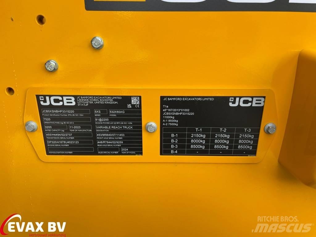 JCB 532-60 Teleszkópos mezőgazdasági rakodók