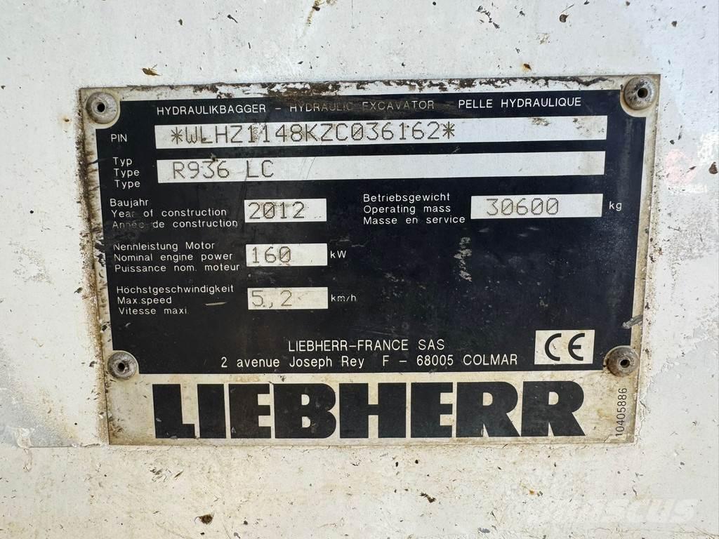Liebherr R936 LC Lánctalpas kotrók