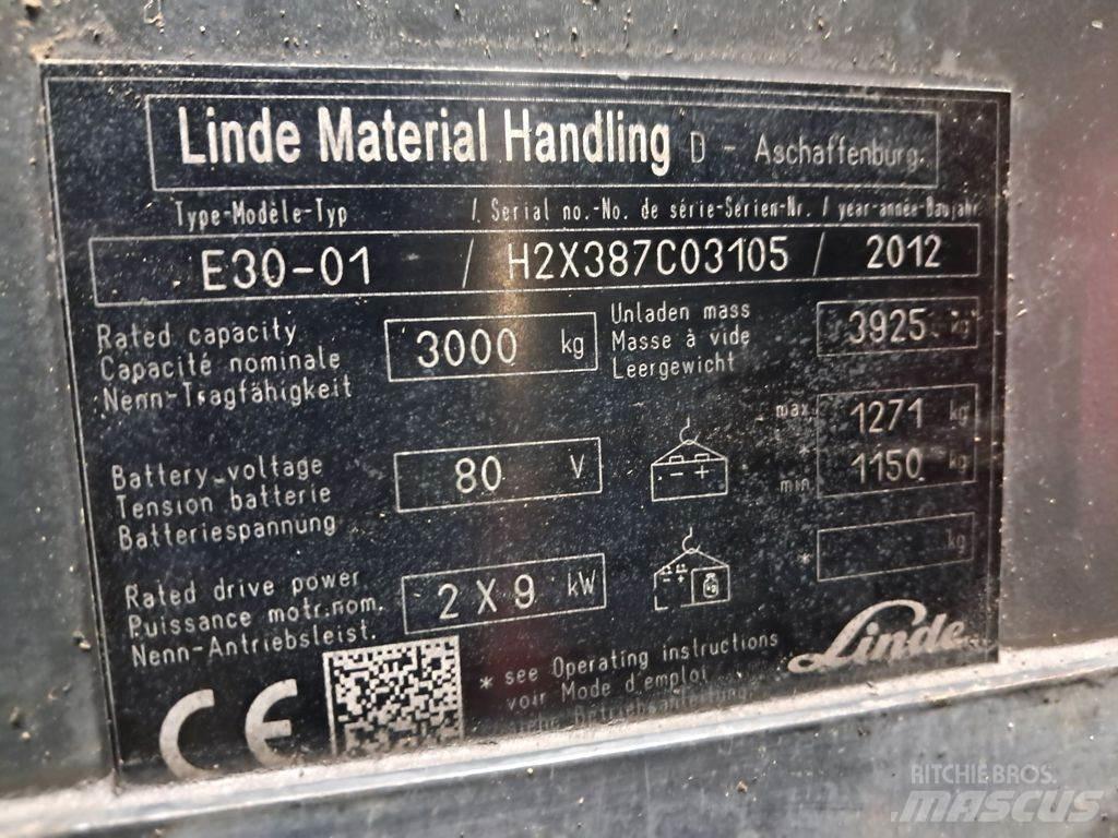 Linde E30-01 Elektromos targoncák