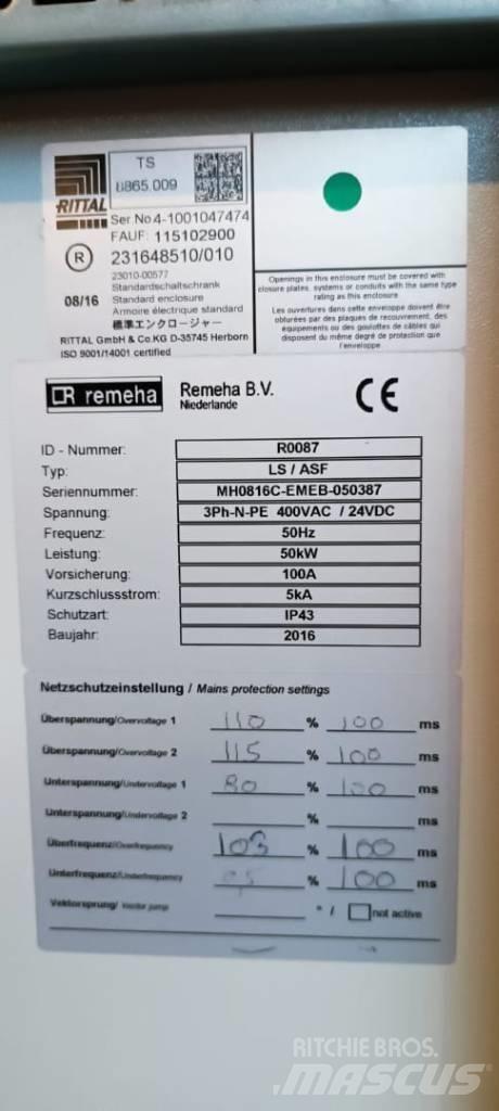  Remeha ELW 50-100 Gáz Áramfejlesztők