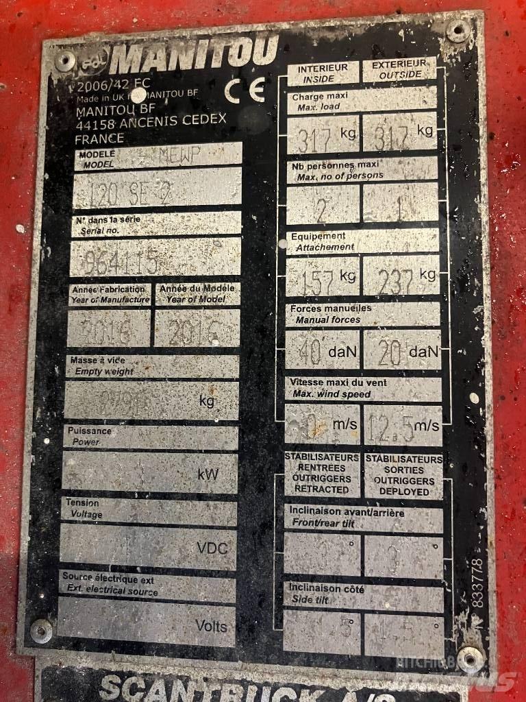 Manitou 120SE Ollós emelők