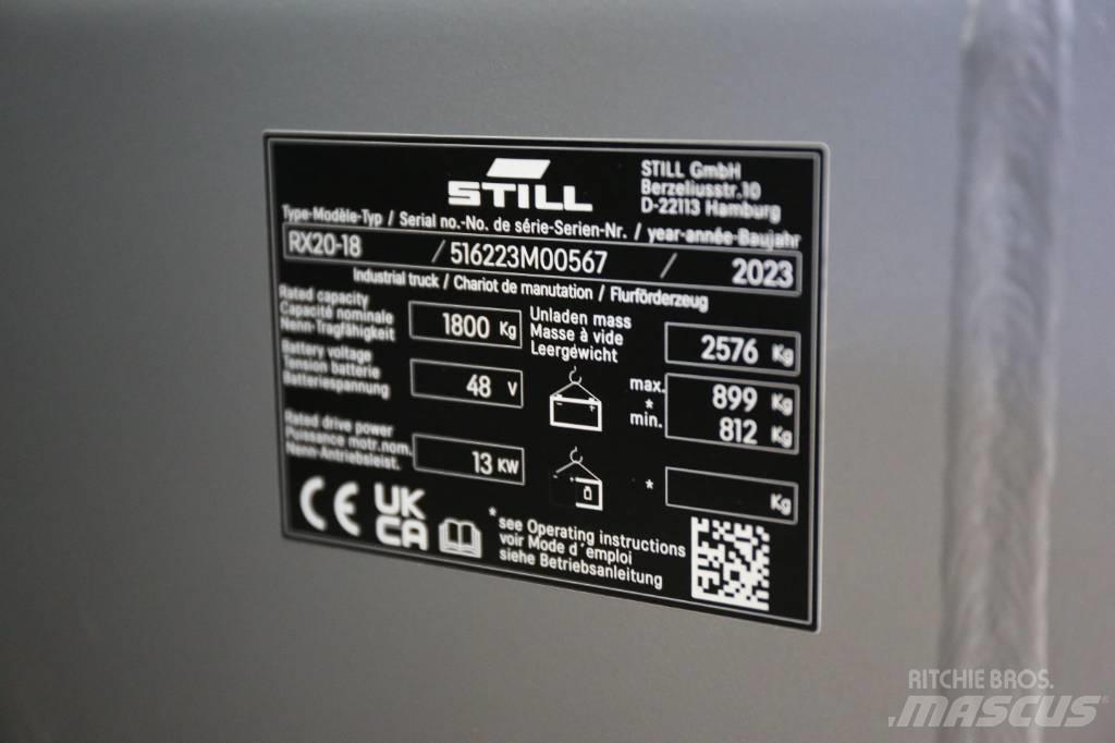 Still RX20-18 Elektromos targoncák