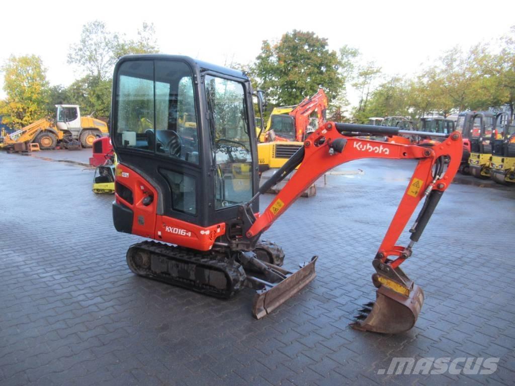 Kubota KX 016-4 Mini kotrók < 7t