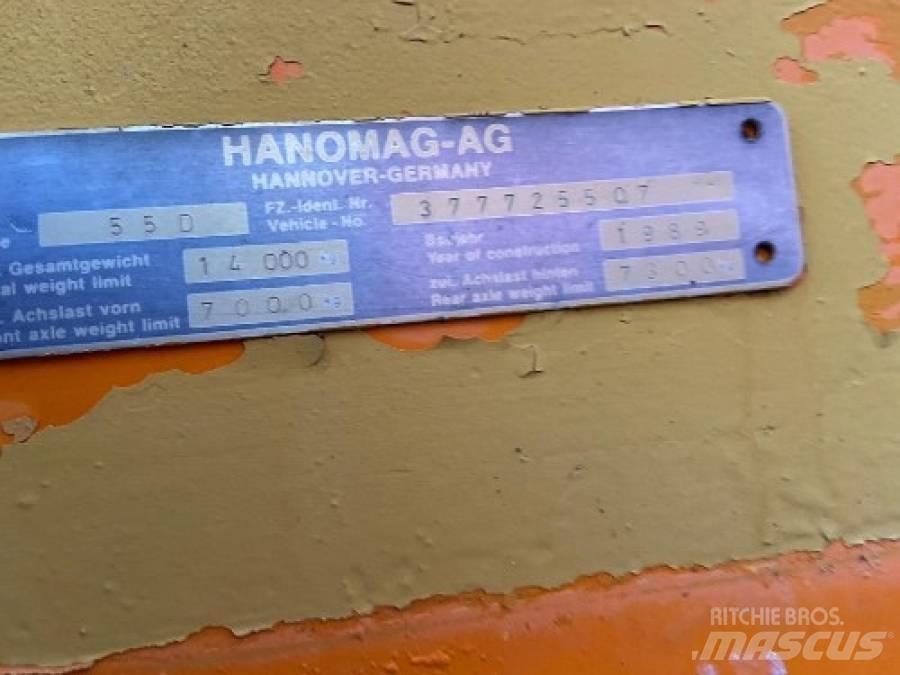 Hanomag 55 D Gumikerekes homlokrakodók