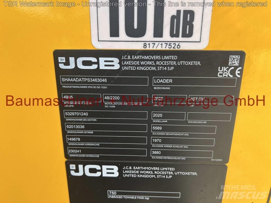 JCB 407 Klima -Demo- Gumikerekes homlokrakodók