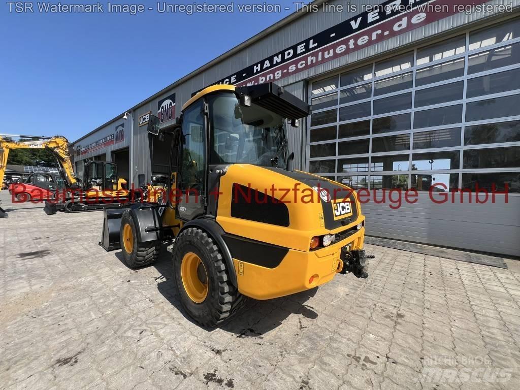 JCB 407 Klima -Demo- Gumikerekes homlokrakodók