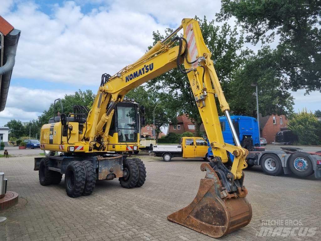 Komatsu PW 160-7E0 Gumikerekes kotrók