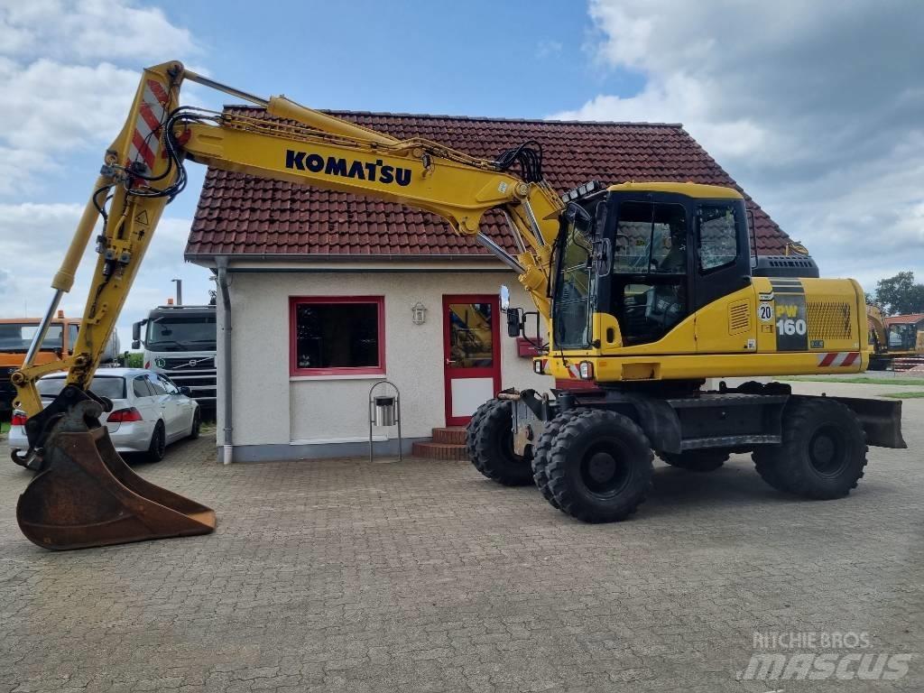 Komatsu PW 160-7E0 Gumikerekes kotrók
