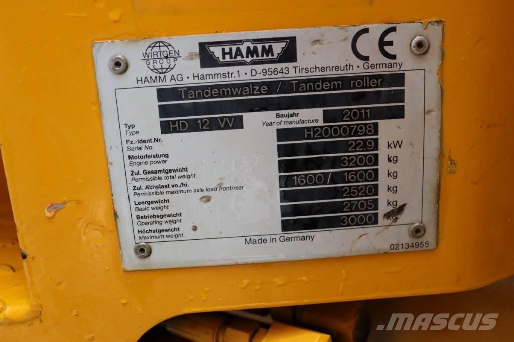 Hamm HD 12 VV Ikerdobos hengerek