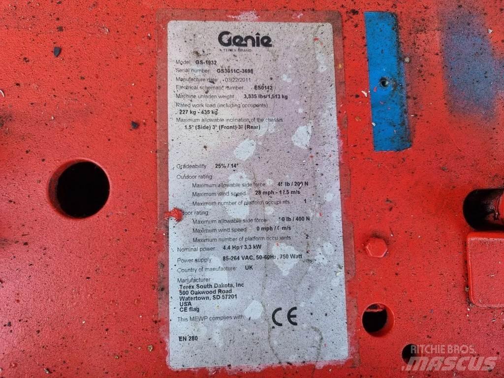 Genie GS1932 Ollós emelők