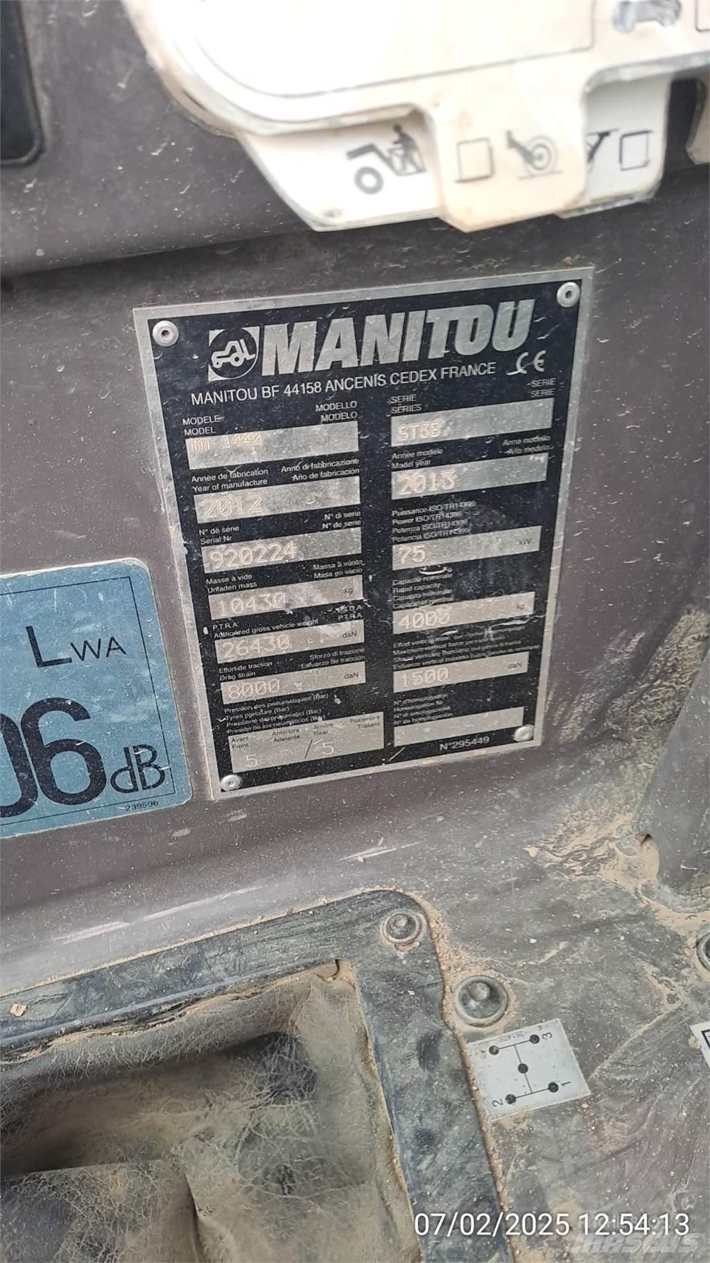 Manitou MT1440 Teleszkópos rakodók