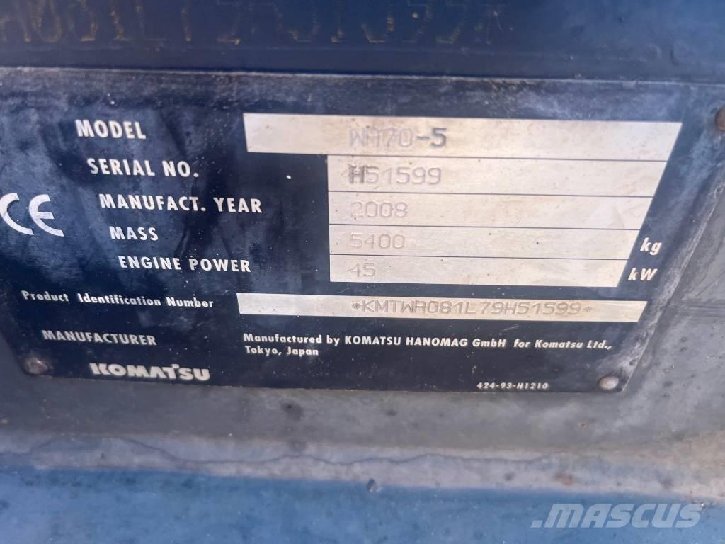 Komatsu WA 70-5 Mini homlokrakodók