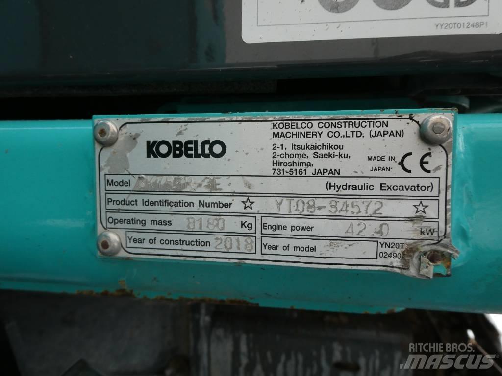 Kobelco SK 75 SR-3E Közepes (midi) kotrók 7 t - 12 t