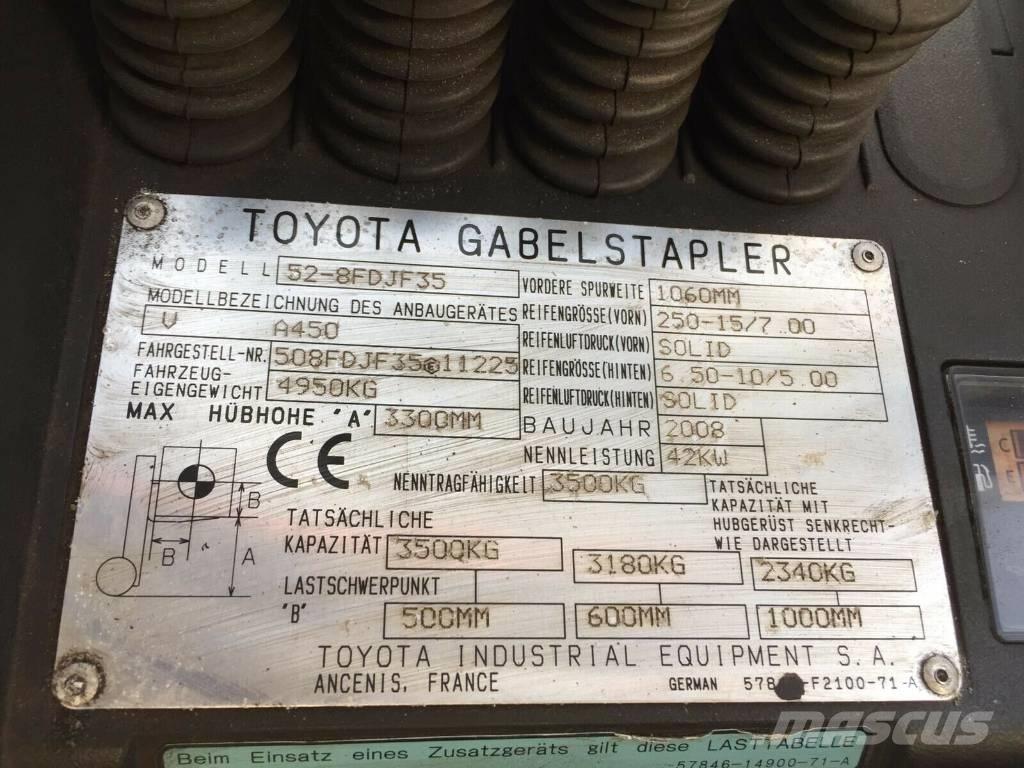 Toyota 02-8 FD JF 35 Dízel targoncák