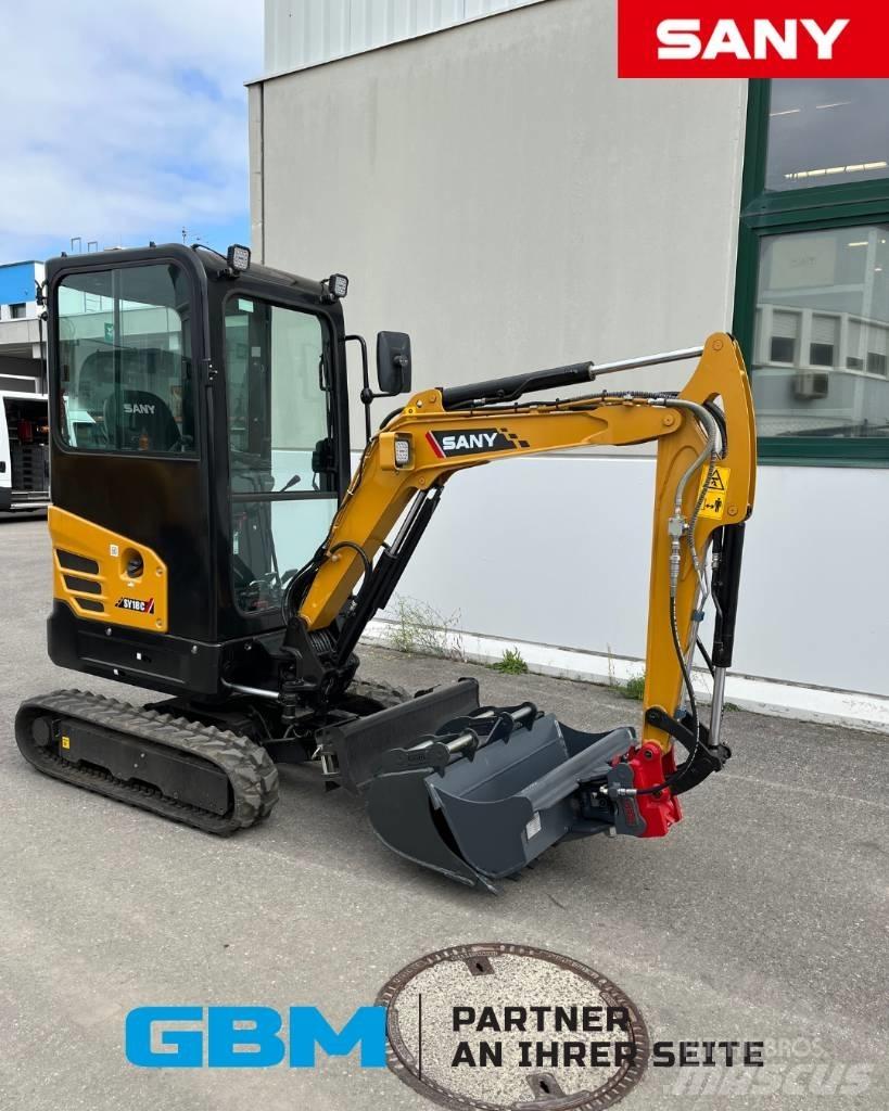 Sany SY 18 C Mini kotrók < 7t