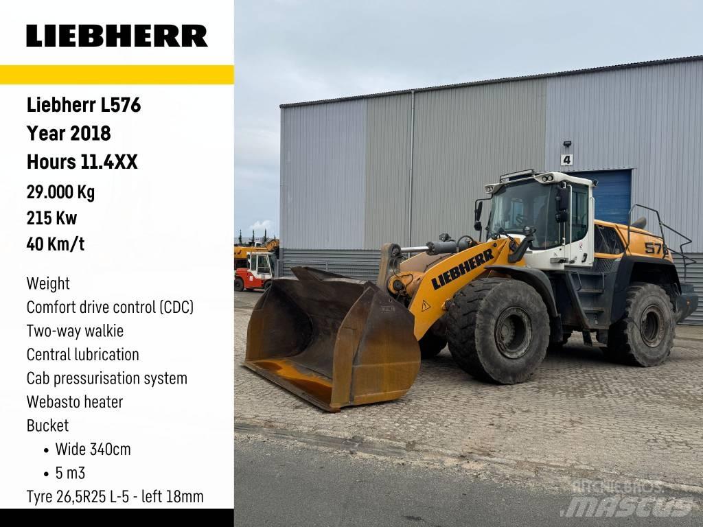 Liebherr L576 Gumikerekes homlokrakodók