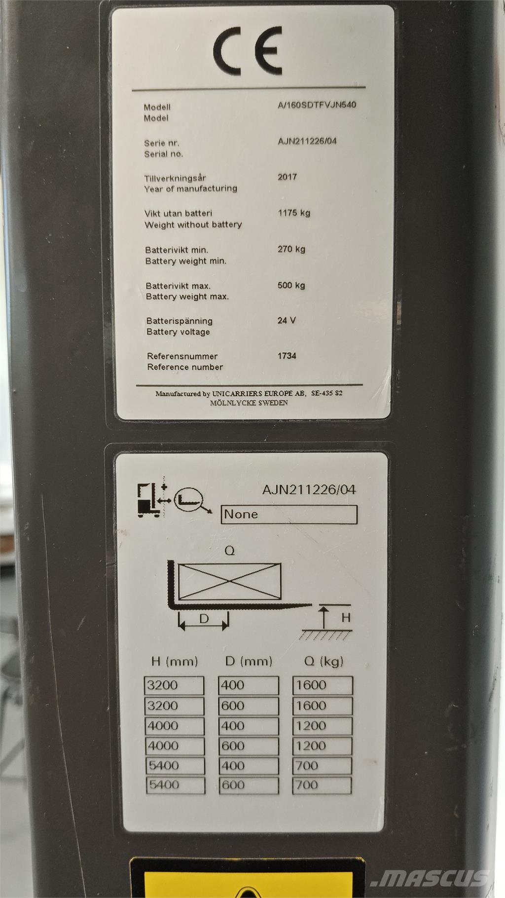 Atlet AJN160 Elektromos gyalogkíséretű targoncák