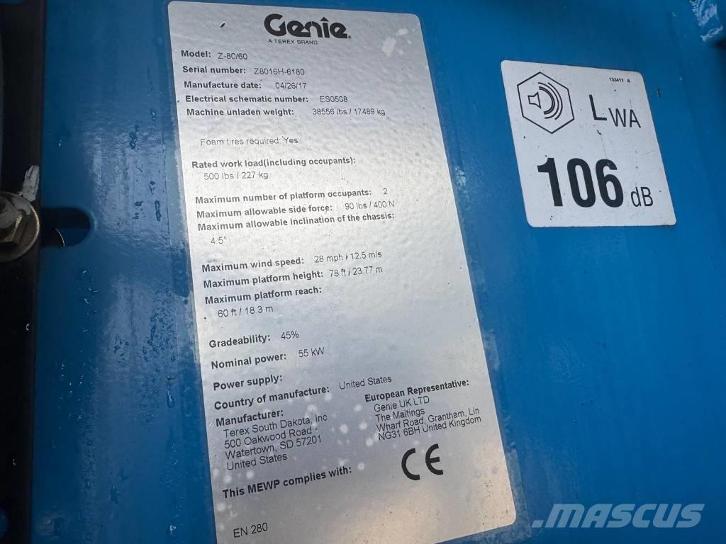 Genie Z 80/60 Karos emelők