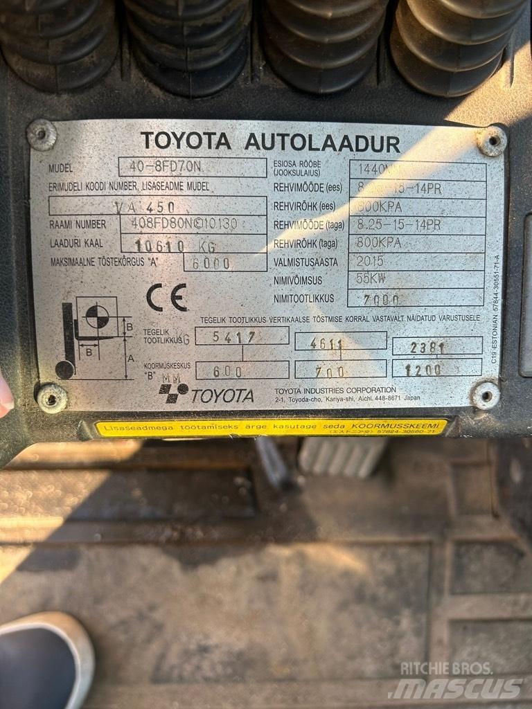 Toyota 40-8 FD 70 N Dízel targoncák