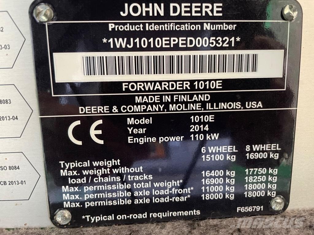John Deere 1010 E Kihordók