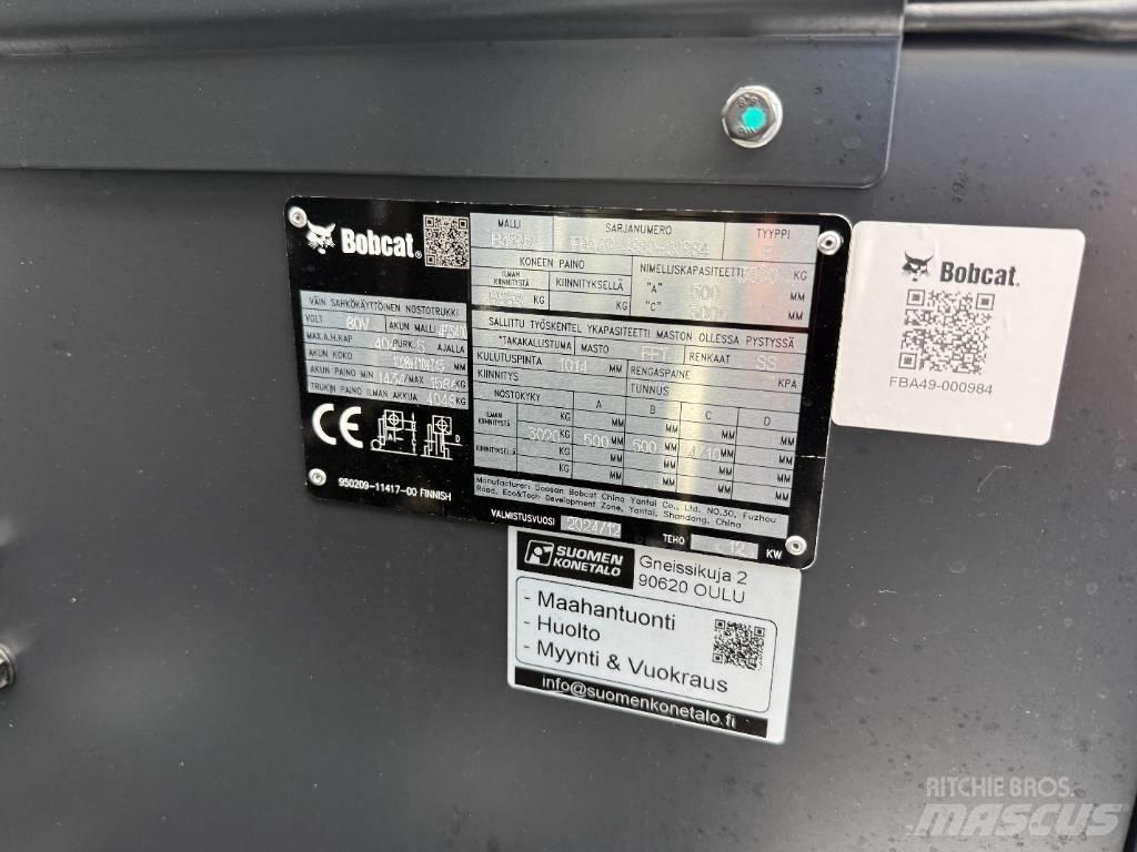 Bobcat B35NS Trukki Elektromos targoncák
