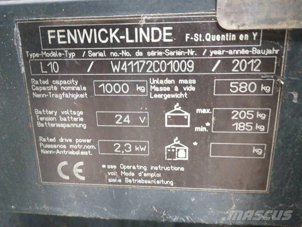 Linde L10 Gyalogkíséretű targonca
