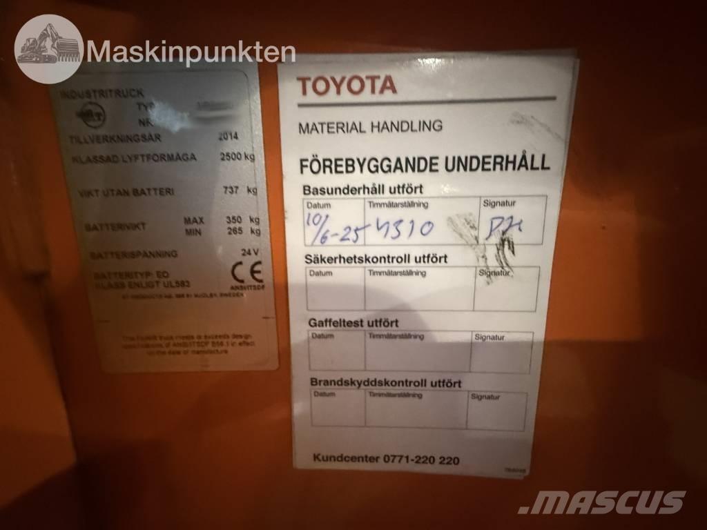 Toyota BT LPE 250 Elektromos targoncák