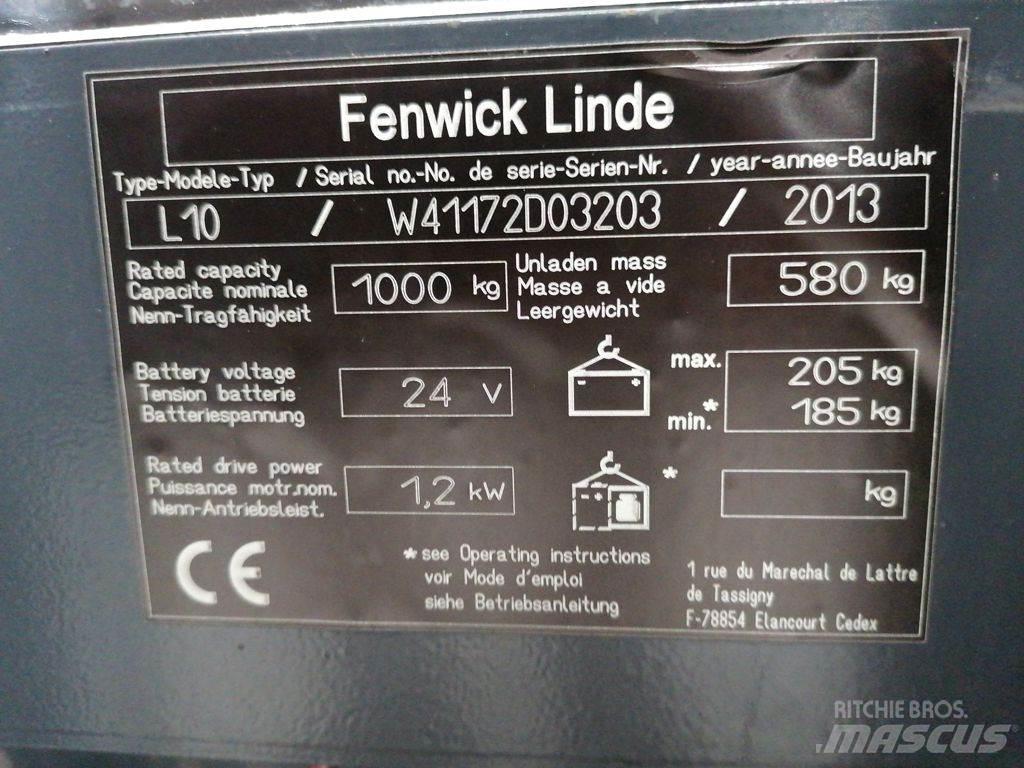 Linde L10 Gyalogkíséretű targonca