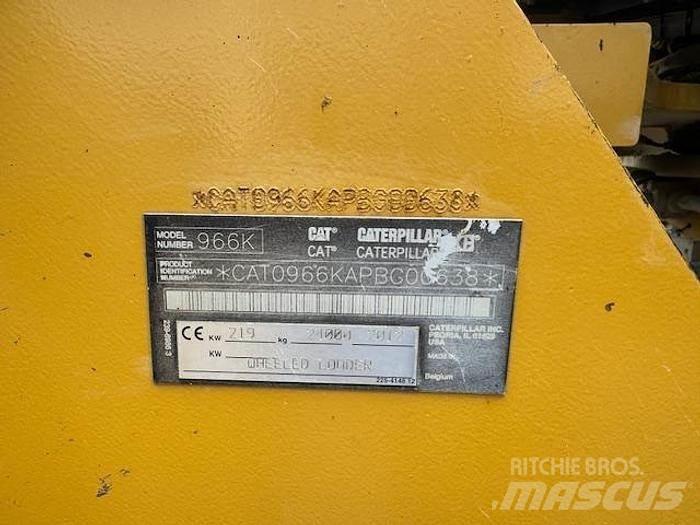 CAT 966K Gumikerekes homlokrakodók