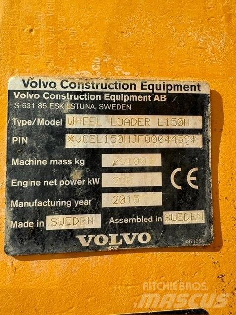 Volvo L 150 H Gumikerekes homlokrakodók