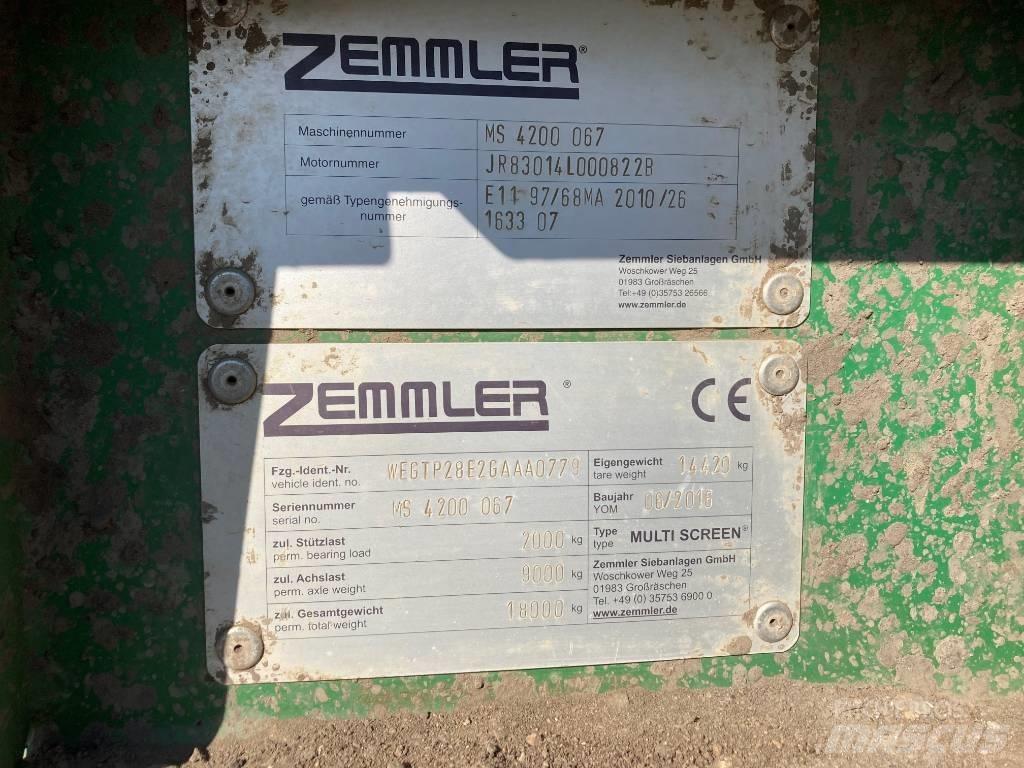 Zemmler MS4200 Mobil szűrők