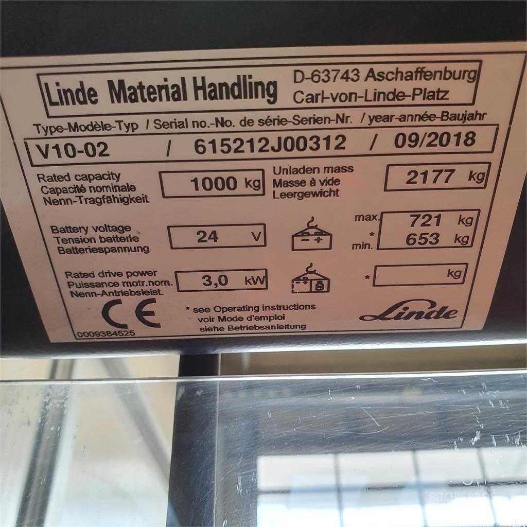 Linde V10 Komissiózó közepes emelésű targonca