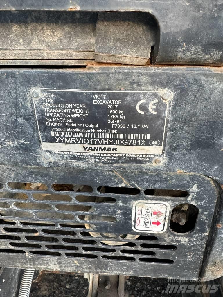 Yanmar Vio 17 Mini kotrók < 7t