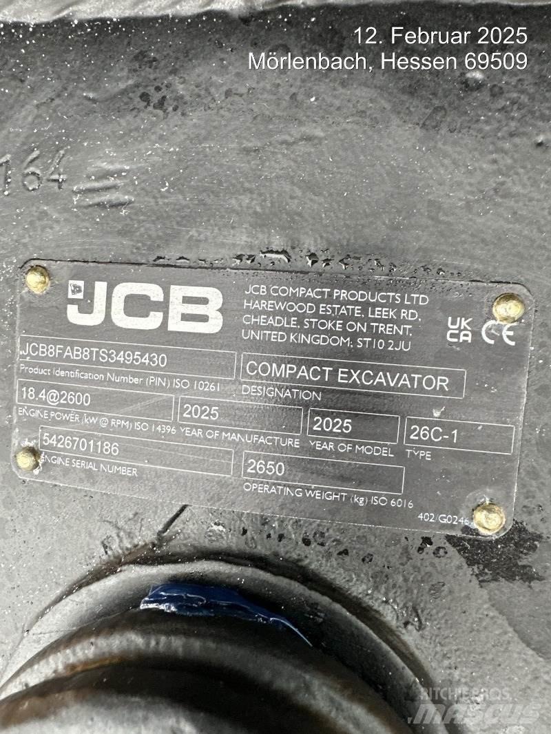 JCB 26C-1 Mini kotrók < 7t