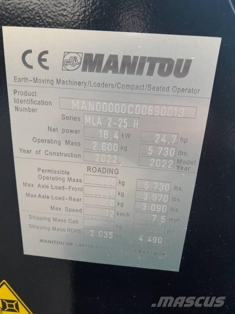 Manitou MLA 2-25 Univerzális rakodók