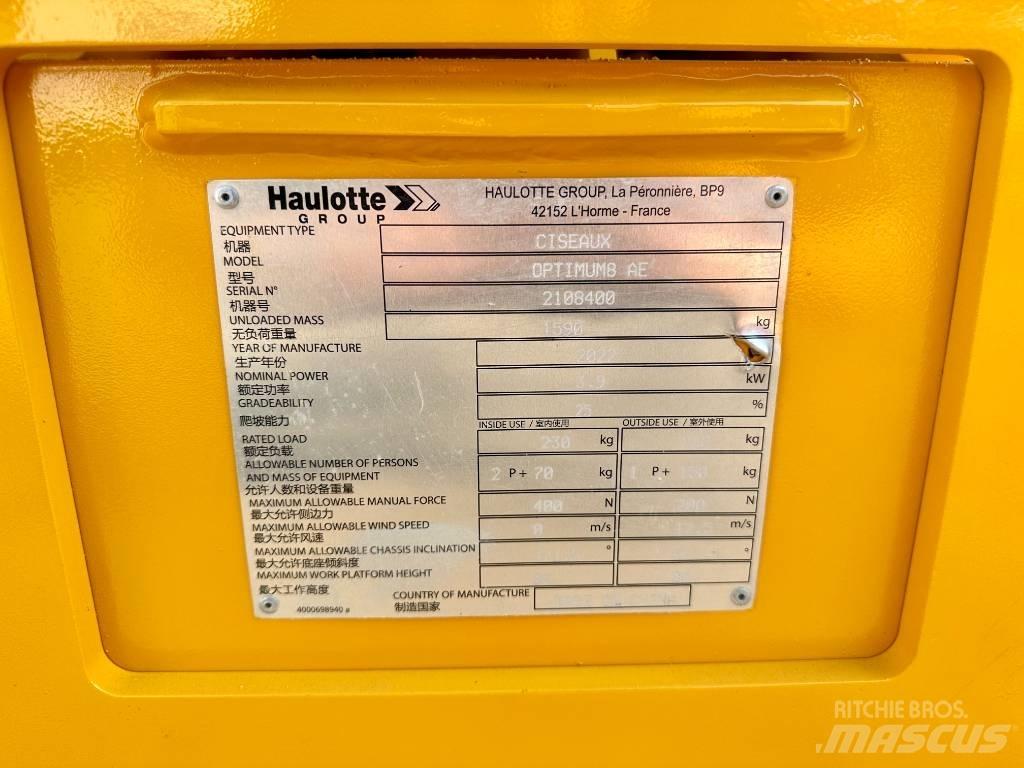 Haulotte OPTIMUM 8 Ollós emelők