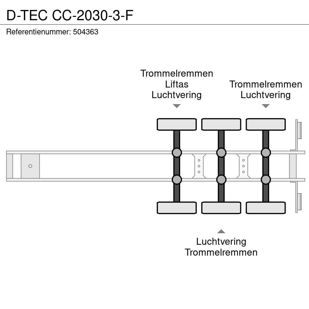 D-tec CC-2030-3-F Konténerkeret / Konténeremelő félpótkocsik