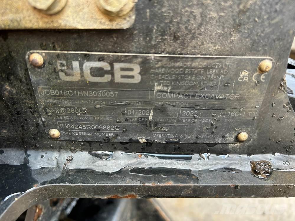 JCB 16C-1 Mini kotrók < 7t